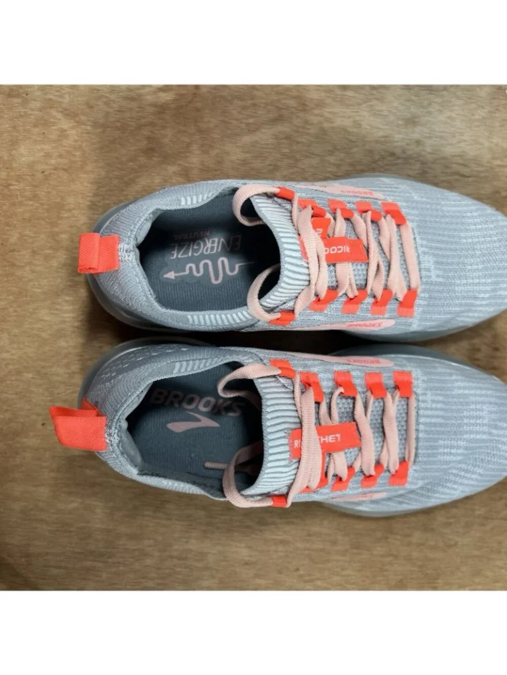 Brooks Ricochet 2 Running Shoes Womens Size 6 Athletic Training Gray 1203031B098